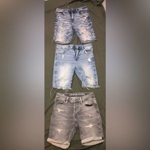 Two American Eagle Jorts (Size 30) and One Jack Jones Jorts.
